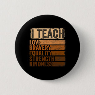 Black History Month Apparel I Teach Black History 6 Cm Round Badge