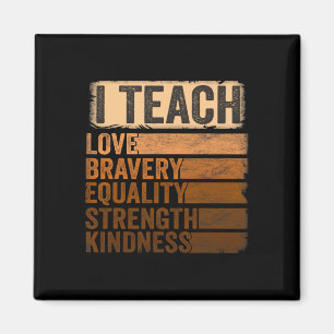 Black History Month Apparel I Teach Black History  Magnet