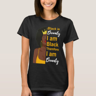 Black History Month  Beautiful Melanin Poppin Girl T-Shirt