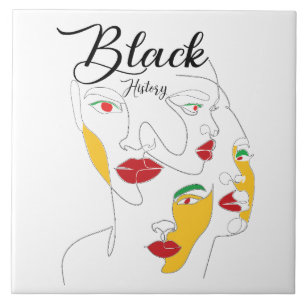 Black History Month BHM Tile