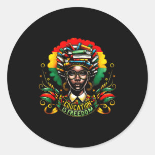 Black History Month Black Leaders African American Classic Round Sticker