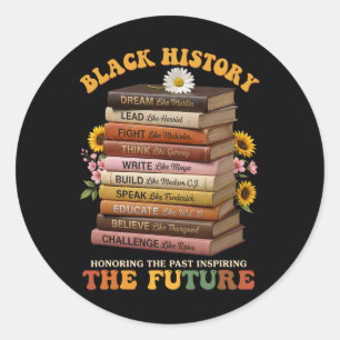 Black History Month Black Leaders African American Classic Round Sticker