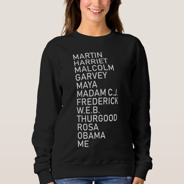 Black History Month Black Leader's Graphic Design Sweatshirt (Front)