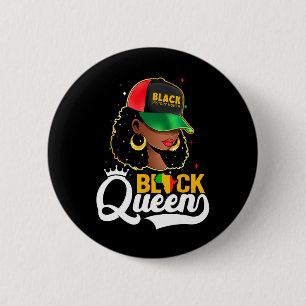 Black History Month Black Queen 6 Cm Round Badge