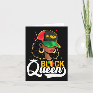 Black History Month Black Queen  Card