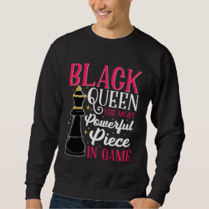 Black History Month Black Women Queen Chess Sweatshirt