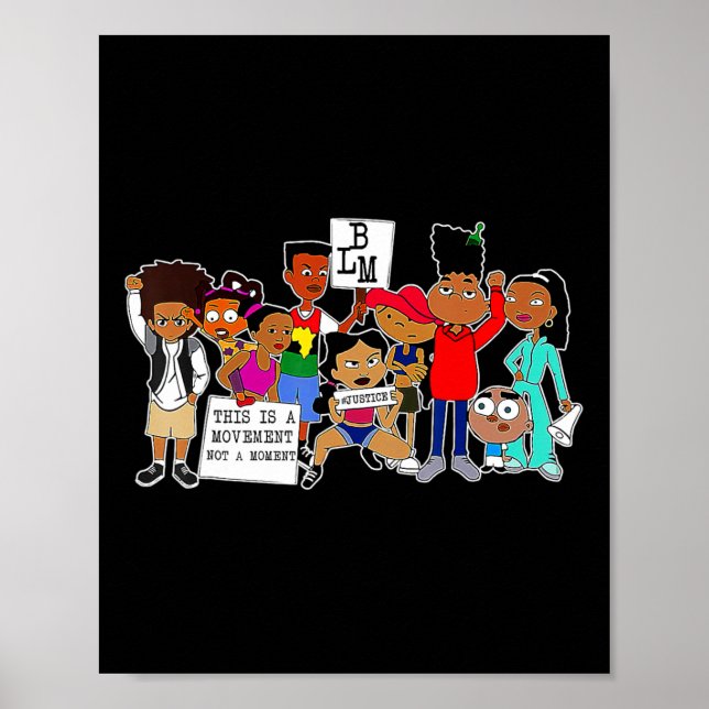 Black History Month Blm Black Lives Problem Kids B Poster (Front)