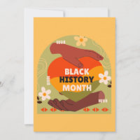 Black History Month Card- Blank Inside Invitation