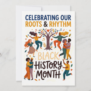 Black History Month - Celebrating Our Roots Holiday Card