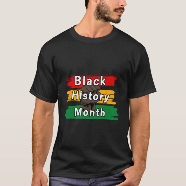 Black History Month Celebrating Rise Together 1  T-Shirt (Front)