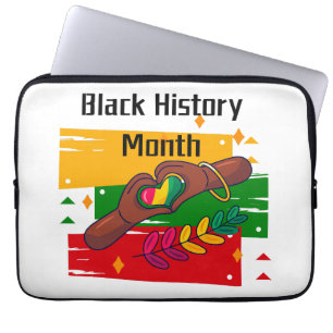 Black History Month Celebrating Rise Together Laptop Sleeve