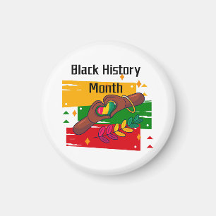 Black History Month Celebrating Rise Together  Magnet