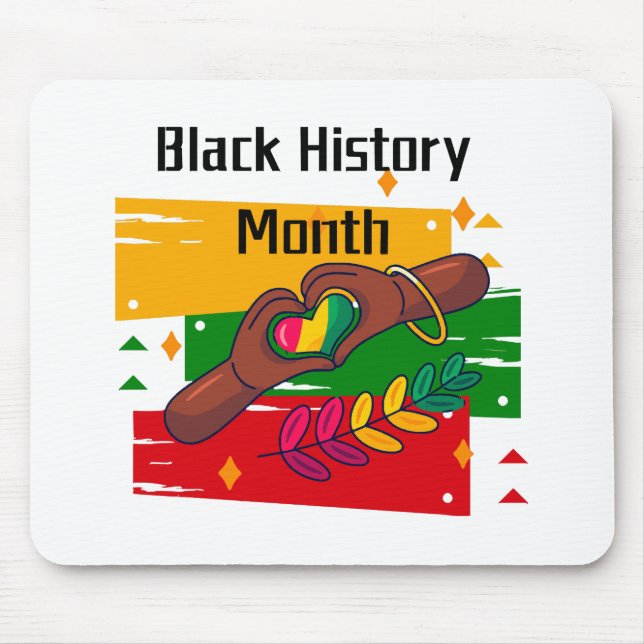 Black History Month Celebrating Rise Together  Mouse Pad (Front)
