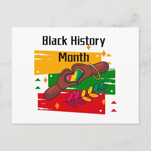 Black History Month Celebrating Rise Together  Postcard (Front)