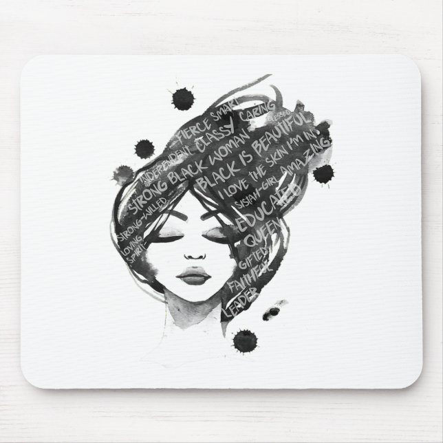 Black History Month Celebration Black Is Beautiful Mouse Pad (Front)