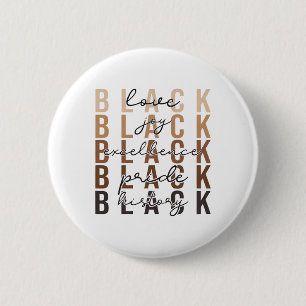 Black History Month Celebration Design African Ame 6 Cm Round Badge