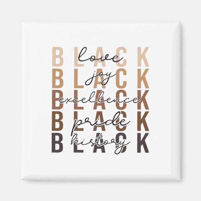 Black History Month Celebration Design African Ame Magnet (Front)