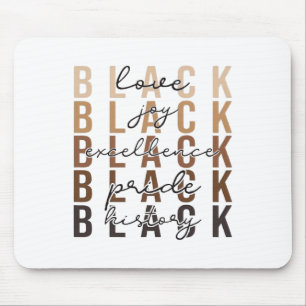 Black History Month Celebration Design African Ame Mouse Pad