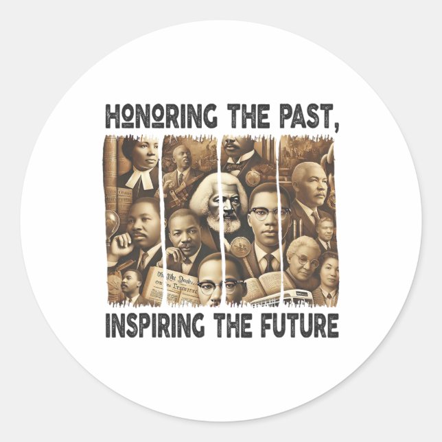 Black History Month  Classic Round Sticker (Front)