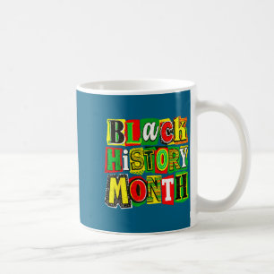 Black history month collage funny afro american coffee mug