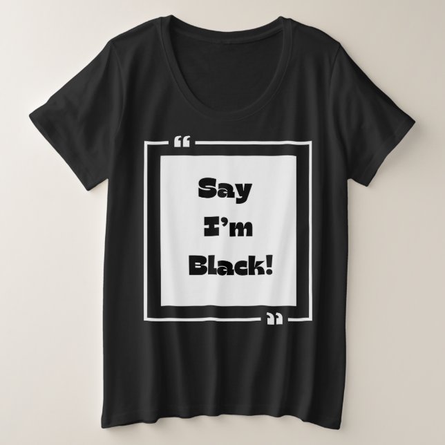 Black History Month Collection Plus Size T-Shirt (Design Front)