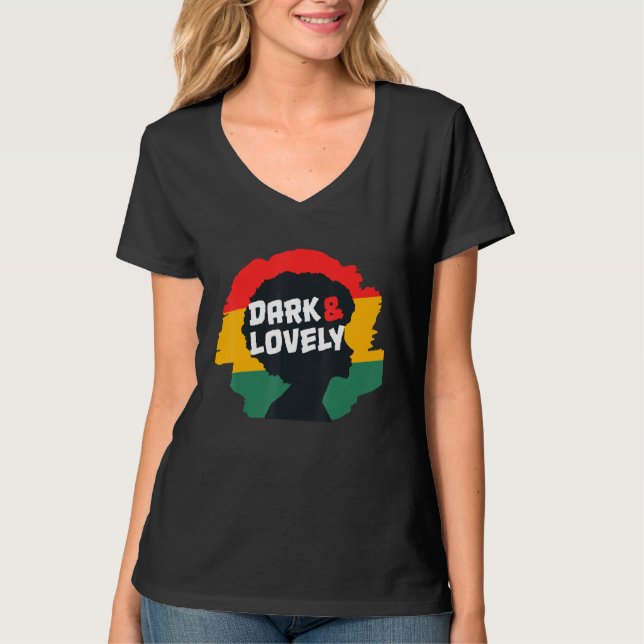 Black History Month Dark Lovely T-Shirt (Front)