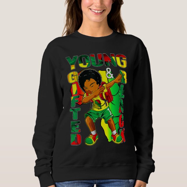 Black History Month Decorations Top Young Gifted B (Front)