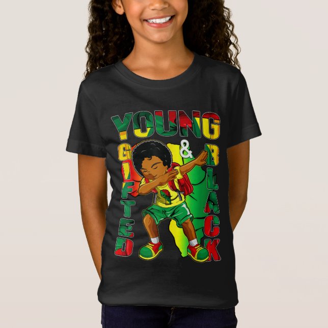 Black History Month Decorations Top Young Gifted B (Front)