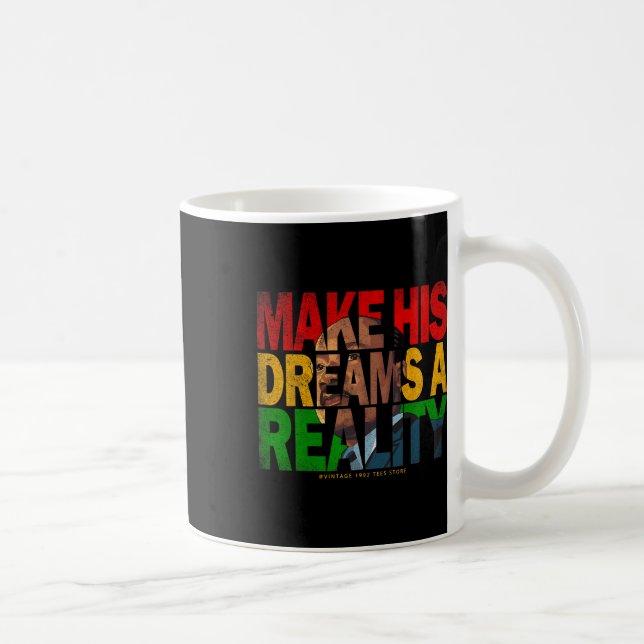 Black History Month Dream As Leaders African Ameri Coffee Mug (Right)