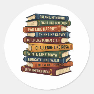 Black History Month Dream Classic Round Sticker