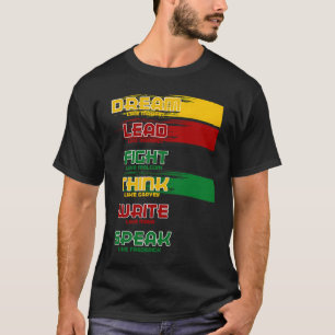 Black History Month Dream Like Martin Lead Like Ha T-Shirt