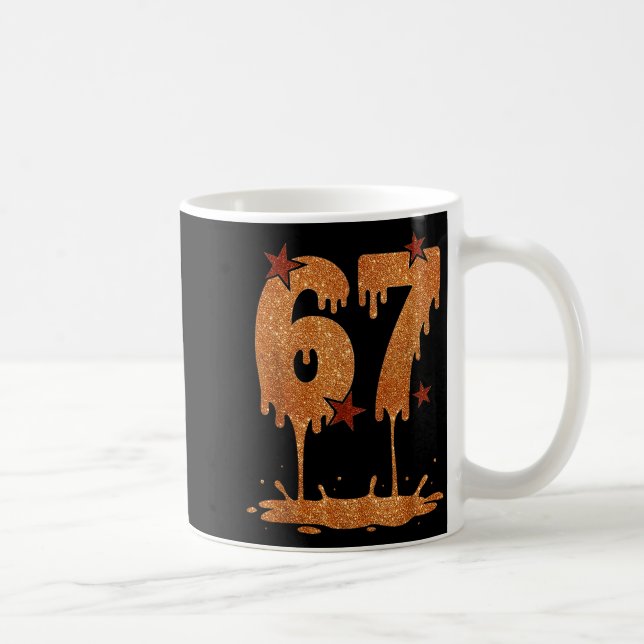 Black History Month Dripping 67 Cool Meme 6 7 Funn Coffee Mug (Right)