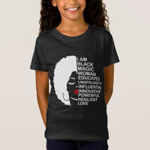 Black History Month Educated Motivated Melanated B T-Shirt