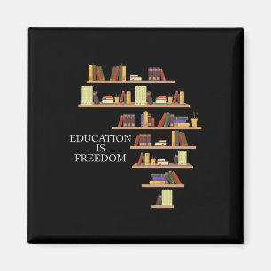 Black History Month Education Is Freedom Teacher F Magnet
