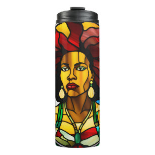 Black History Month February Melanin Sista Bruh Ki Thermal Tumbler