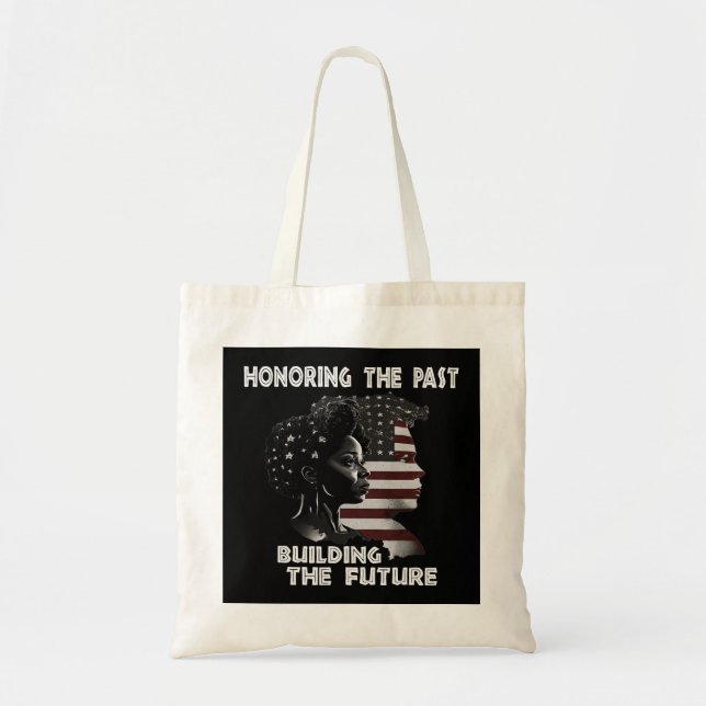 Black History Month Fist Africa Map Black Freedom  Tote Bag (Front)