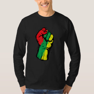 Black History Month Fist Black Power Women Men Kid T-Shirt