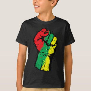 Black History Month Fist Black Power Women Men Kid T-Shirt