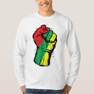 Black History Month Fist Black Power Women Men Kid T-Shirt