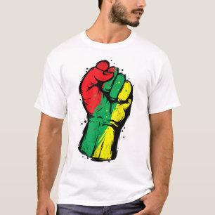 Black History Month Fist Black Power Women Men Kid T-Shirt