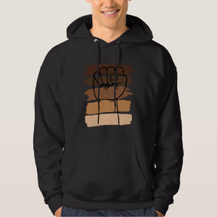 Black History Month Fist Civil Rights  Women Men K Hoodie