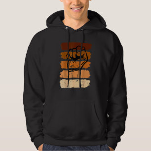 Black History Month Fist For Women Men Kids Hoodie