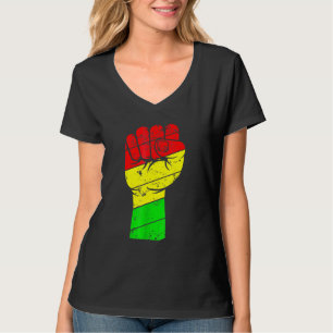 Black History Month Fist for Women Men Kids T-Shirt