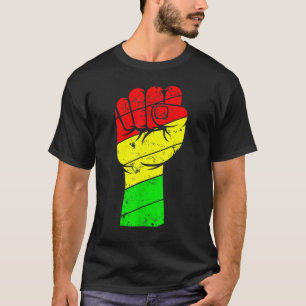 Black History Month Fist Women Men Kids 2 T-Shirt