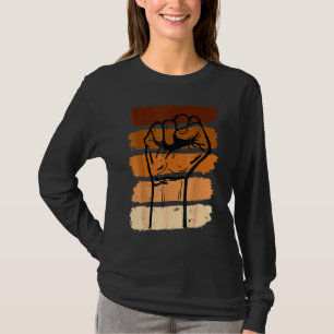 Black History Month Fist  Women Men Kids 2 T-Shirt