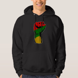 Black History Month Fist Women Men Kids Hoodie