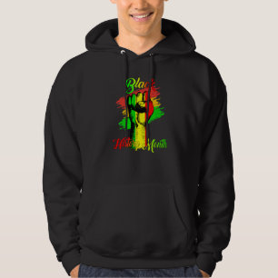 Black History Month Fist Women Men Kids Hoodie