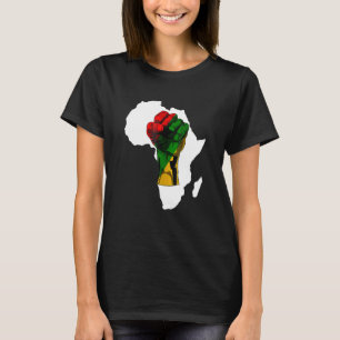 Black History Month Fist Women Men Kids T-Shirt