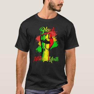 Black History Month Fist  Women Men Kids  T-Shirt