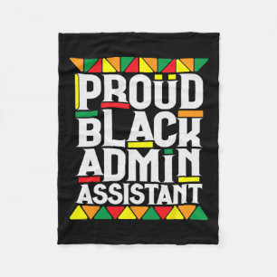 Black History Month For Black Administrative Istan Fleece Blanket